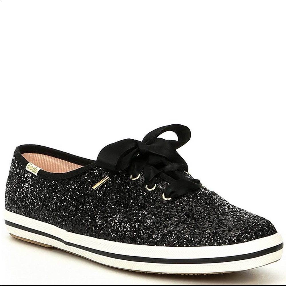 Keds x kate spade Glitter Satin Lace Sneakers